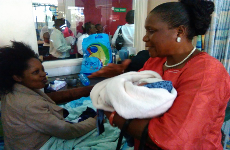 Supporting mothers at the Kenyatta National Hospital new born clinic