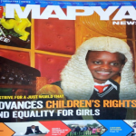 One of our girl who addressed the Kenya National Assembly from the Speaker’s Chair during the Day of the African Child graces the front page of Mapya magazine